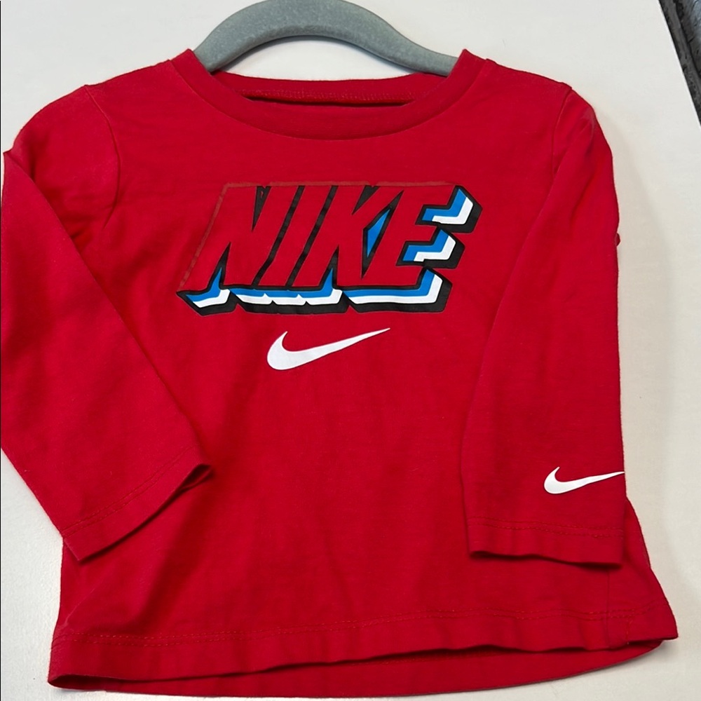 Nike Kids Red Long Sleeve Shirt
